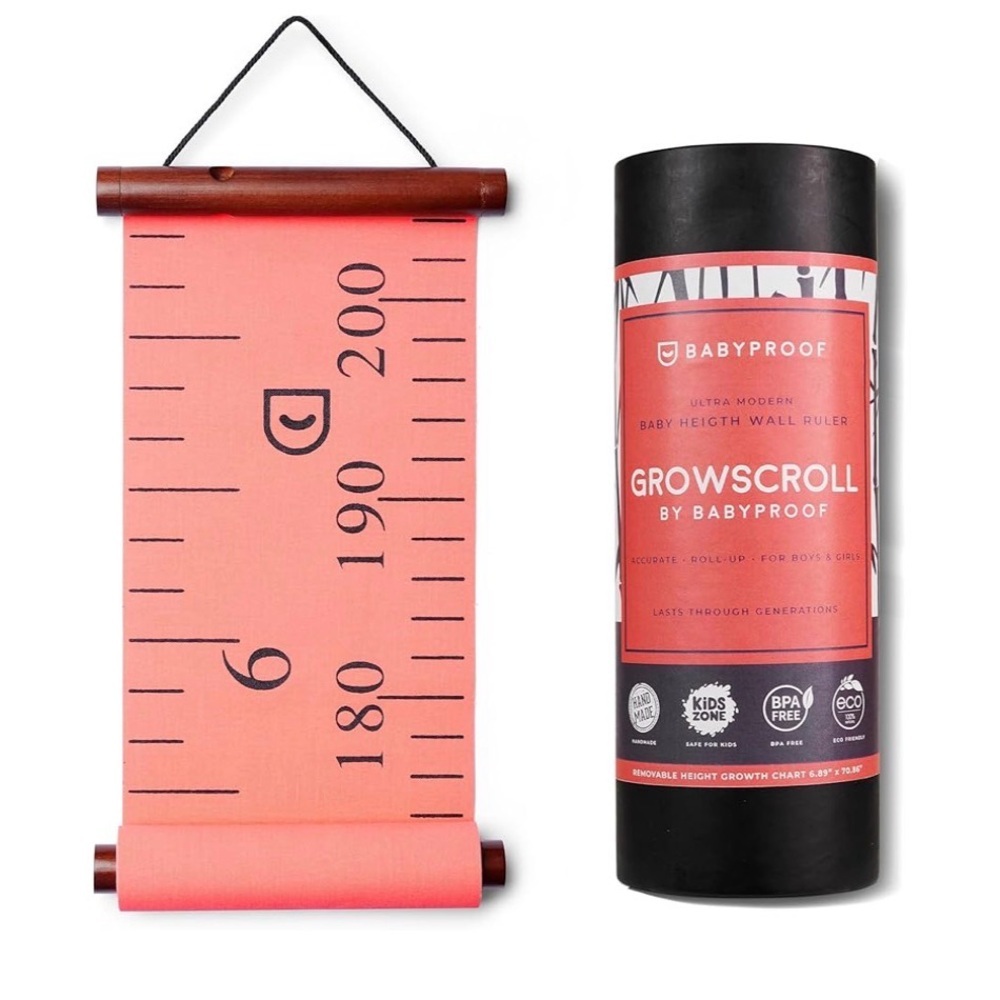 Babyproof Growscroll Baby Height Wall Growth Chart Ruler